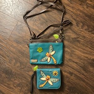 Chala butterfly purse and matching Chala wrist wallet